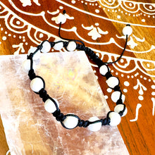 Load image into Gallery viewer, NEW! Moonstone Divine Feminine Healing, Empathy & Emotional Balance Woven Inner Strength Collection Nylon Braided Adjustable 6mm Bead Bracelet