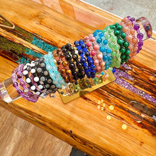 Load image into Gallery viewer, NEW! Super Seven Psychic New Earth Frequency & Divine Purpose Woven Inner Strength Collection Nylon Braided Adjustable 6mm Bead Bracelet