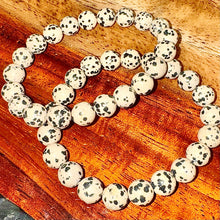 Load image into Gallery viewer, Dalmatian Jasper Nurturing & Playful 10mm Stretch Bracelet