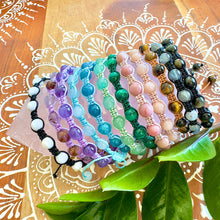 Load image into Gallery viewer, NEW! Moonstone Divine Feminine Healing, Empathy & Emotional Balance Woven Inner Strength Collection Nylon Braided Adjustable 6mm Bead Bracelet