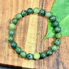 Load image into Gallery viewer, Nephrite Jade Radiate Happiness, Boost Metabolism & Immunity 8mm Stretch Bracelet