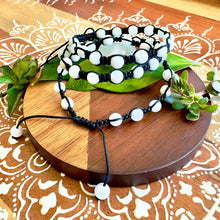 Load image into Gallery viewer, NEW! Moonstone Divine Feminine Healing, Empathy & Emotional Balance Woven Inner Strength Collection Nylon Braided Adjustable 6mm Bead Bracelet