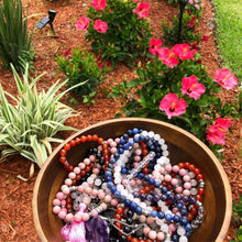 Load image into Gallery viewer, Just Restock! Only 2 Rhodonite Unconditional Love & Compassion 108 Mala Necklace Bracelet