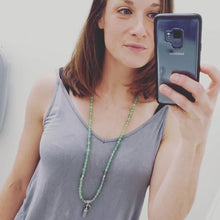 Load image into Gallery viewer, Restocked! Only 2! Green Aventurine Wealth & Abundance 108 Mala Necklace Bracelet