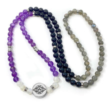 Load image into Gallery viewer, 8mm Elizabeth April AWAKEN Protection & Activation Limited Edition Stretch Mala Bracelet Necklace