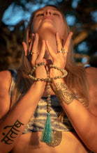 Load image into Gallery viewer, Kiwi Jasper Tranquility 108 Mala with Tassel Necklace