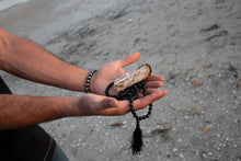 Load image into Gallery viewer, Black Onyx Spiritual Warrior Strength 108 Hand Knotted Mala Necklace Bracelet