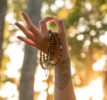 Load image into Gallery viewer, Tigers Eye Willpower 108 Mala Necklace Bracelet