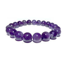 Load image into Gallery viewer, Amethyst Higher Consciousness & Self Awareness 10mm Stretch Bracelet