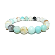 Load image into Gallery viewer, Australian Amazonite Clarity Peace 10mm Stretch Bracelet