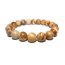 Load image into Gallery viewer, Picture Jasper Nature's Antidepressant 10mm Stretch Bracelet