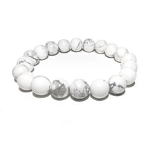 Load image into Gallery viewer, Howlite Happiness Anti-Anxiety 10mm Stretch Bracelet