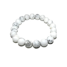 Load image into Gallery viewer, Howlite Happiness Anti-Anxiety 10mm Stretch Bracelet