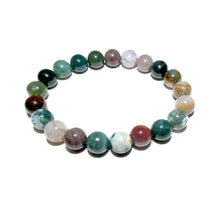 Load image into Gallery viewer, Indian Agate Growing Beauty & Inner Wisdom 10mm Stretch Bracelet