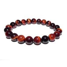 Load image into Gallery viewer, Red Tigers Eye Stamina & Endurance 10mm Stretch Bracelet