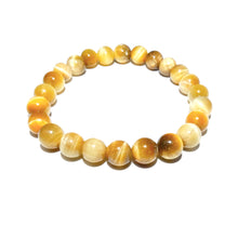 Load image into Gallery viewer, Honey Yellow Tigers Eye Sunny Motivation 8mm Stretch Bracelet