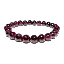 Load image into Gallery viewer, Brazilian Garnet Brave Passionate Love 8mm Stretch Bracelet