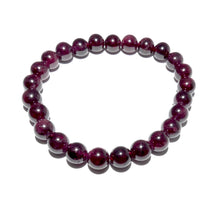Load image into Gallery viewer, Brazilian Garnet Brave Passionate Love 8mm Stretch Bracelet