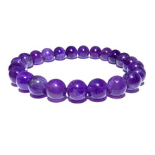 Load image into Gallery viewer, Amethyst Higher Consciousness & Self Awareness 8mm Stretch Bracelet