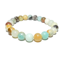 Load image into Gallery viewer, Australian Amazonite Clarity Peace 8mm Stretch Bracelet