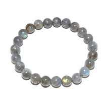 Load image into Gallery viewer, Labradorite Limited New Moon Power Protector Shaman Stone 8mm Stretch Bracelet