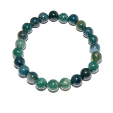 Load image into Gallery viewer, Moss Agate Mother Gaia Growth & Abundance 8mm Stretch Bracelet