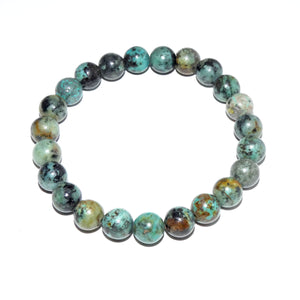 African Turquoise Exploration & Transformation 8mm Stretch Bracelet