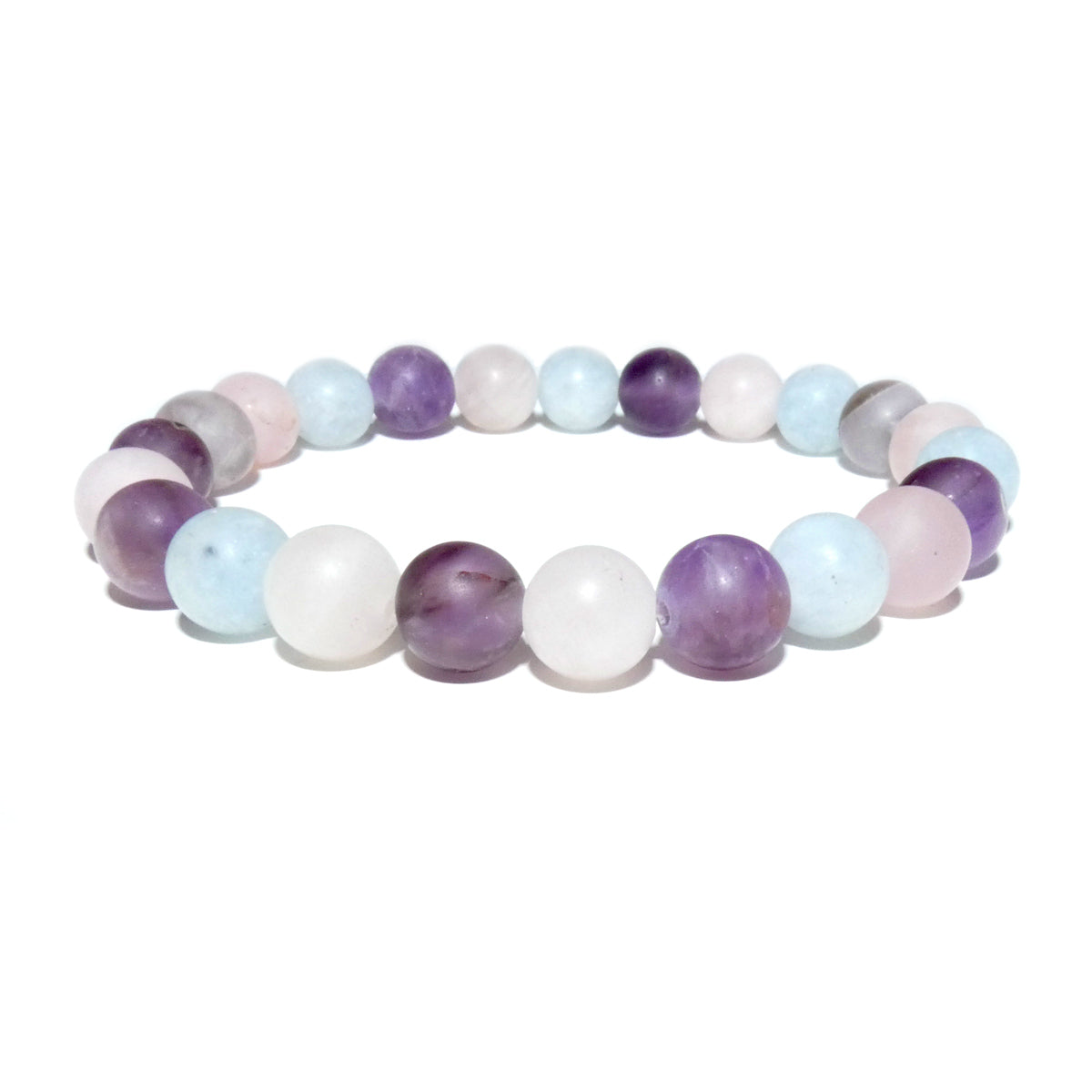 Amethyst & Aquamarine Stretchy Bracelets Amethyst & Aquamarine Stretchy Bracelets