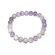 Load image into Gallery viewer, Amethyst Lavender Sage Matte Peaceful & Self Awareness 8mm Stretch Bracelet