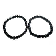 Load image into Gallery viewer, Lava & Black Onyx Couples Bracelet 6mm Stretch Matching Set