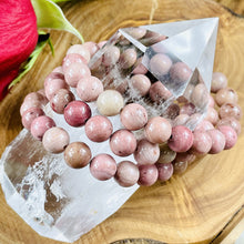 Load image into Gallery viewer, Rhodonite Unconditional Love 8mm Stretch Bracelet