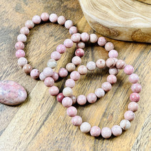 Load image into Gallery viewer, Rhodonite Unconditional Love 8mm Stretch Bracelet