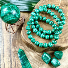 Load image into Gallery viewer, Last 1! Malachite Heart Activation & Universal Flow Premium Collection 10mm Stretch Bracelet