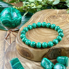 Load image into Gallery viewer, Last 1! Malachite Heart Activation & Universal Flow Premium Collection 10mm Stretch Bracelet
