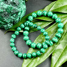 Load image into Gallery viewer, Malachite Heart Activation & Universal Flow Premium Collection 8mm Stretch Bracelet