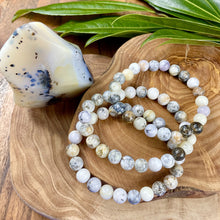 Load image into Gallery viewer, Dendritic Opal Awakening & Shadow Work Integration 8mm Stretch Bracelet