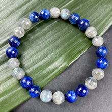 Load image into Gallery viewer, Kyanite Labradorite Duo Energy Shield & Light Worker Protection Premium Collection 8mm Stretch Bracelet