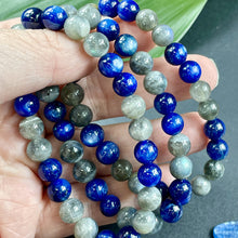 Load image into Gallery viewer, Kyanite Labradorite Duo Energy Shield & Light Worker Protection Premium Collection 8mm Stretch Bracelet