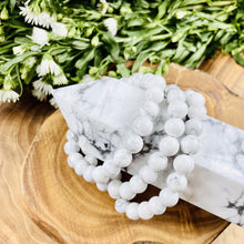 Load image into Gallery viewer, Howlite Happiness Anti-Anxiety 10mm Stretch Bracelet