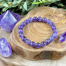 Load image into Gallery viewer, Amethyst Higher Consciousness & Self Awareness 10mm Stretch Bracelet