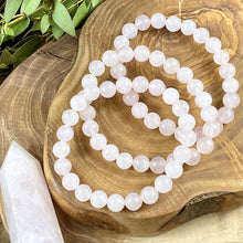 Load image into Gallery viewer, Rose Quartz Heart Chakra Self-Love & Empathy 8mm Stretch Bracelet
