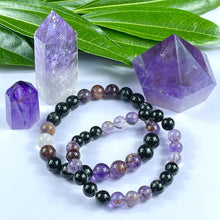 Load image into Gallery viewer, Super Seven Hypersthene Duo Cosmic 5D Shift & Cloak Protection Premium Collection 8mm Stretch Bracelet