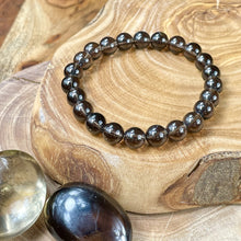 Load image into Gallery viewer, Smoky Quartz Limited Ethereal Vitality 8mm Stretch Bracelet