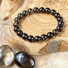 Load image into Gallery viewer, Smoky Quartz Limited Ethereal Vitality 10mm Stretch Bracelet
