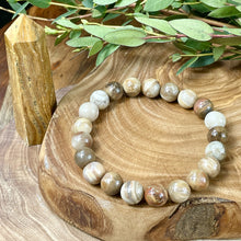 Load image into Gallery viewer, Petrified Wood Ancient Wisdom &amp; Earthly Love Premium Collection 10mm Stretch Bracelet