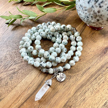 Load image into Gallery viewer, Kiwi Jasper Self-Nurture & Tranquility 108 Stretch Mala Necklace Bracelet