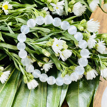 Load image into Gallery viewer, Selenite Satin Spar Cleansing Spiritual Protector Premium Collection 8mm Stretch Bracelet