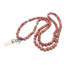 Load image into Gallery viewer, Just Restock! Only 2 Rhodonite Unconditional Love & Compassion 108 Mala Necklace Bracelet