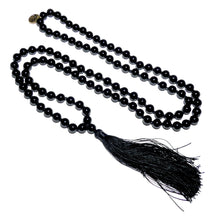 Load image into Gallery viewer, Black Onyx Spiritual Warrior Strength 108 Hand Knotted Mala Necklace Bracelet