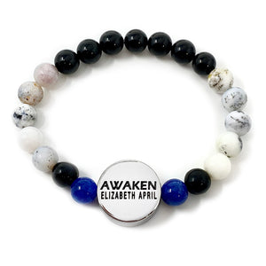 8mm Elizabeth April New Earth Spiritual AWAKEN Limited Edition Stretch Bracelet